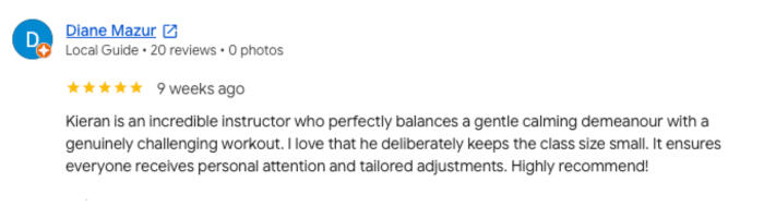 Diane Mazur Google Review